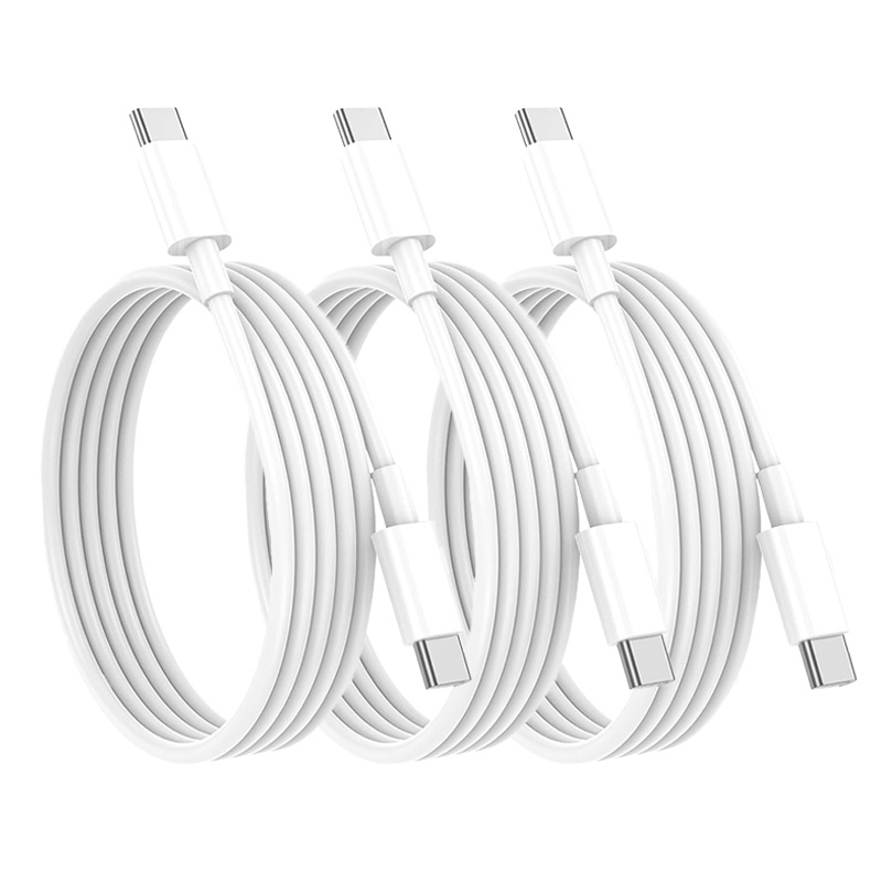 3Pack 3m 60W USB C to C Cable OD3.0 TPE 130 Strand 0.1 Copper Wire Fast Charging Cable