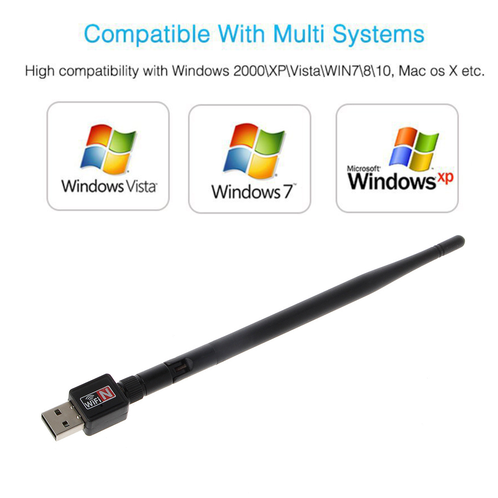 2PCS 600Mbps USB WiFi Dongle Wi-Fi Adapter for PC USB Wireless Network Card Wireless Adapter Wi-Fi Receiver Dongle for Windows - Image 3